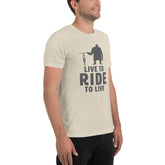 Live To Ride. Ride to Live, Unisex Tri-Blend Tee